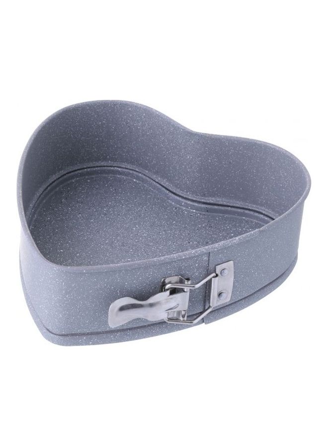 Neoflam Non-Stick Heart-Shaped Springform Cake Tin Grey 23.4x23.5x6.7cm - Image 1