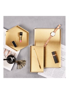 Arabest Hexagonal Tray Gold 17.4x10x2.5cm  - Image 4