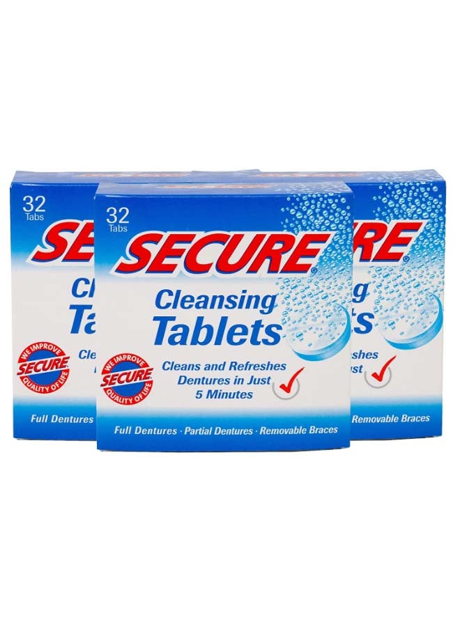 secure 32 Denture Cleansing Tablets  - Image 2