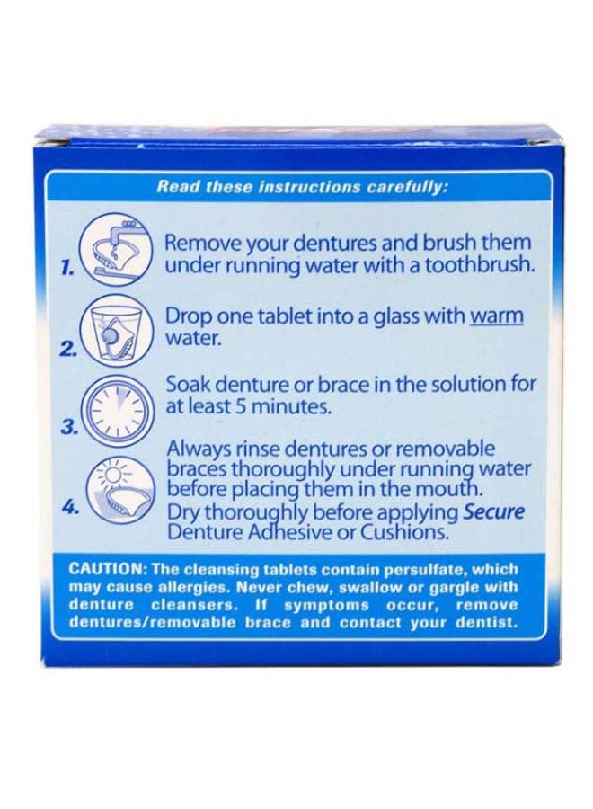 secure 32 Denture Cleansing Tablets  - Image 3