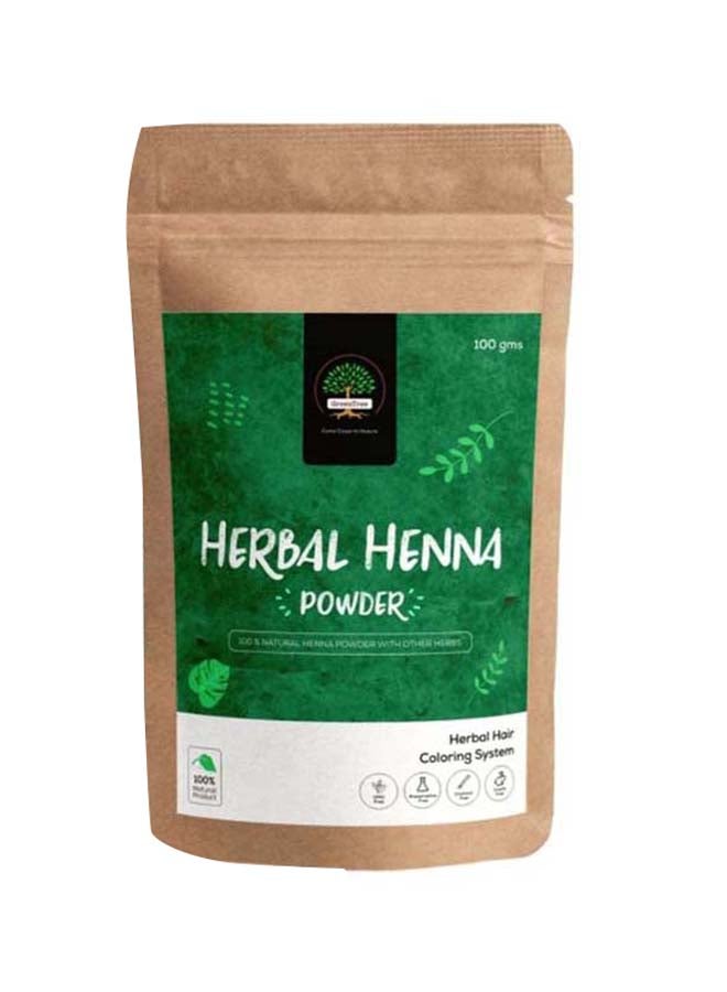 جرين تري مجموعة بودرة تلوين الشعر بالأعشاب مكونة من 3 قطع حناء 3x100جرام - Image 2