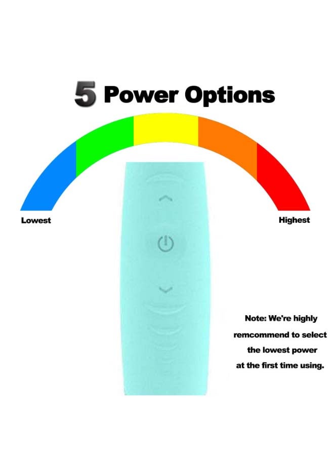 5-Modes Electric Dental Calculus Remover Blue/Silver - Image 2