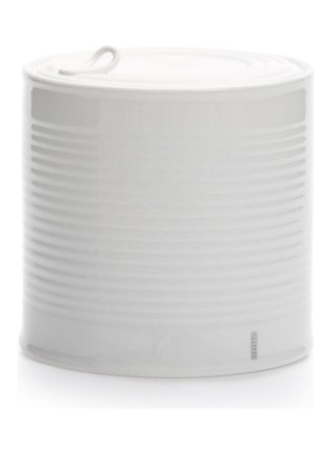SELETTI Biscuits Porcelain Jar White 15cm