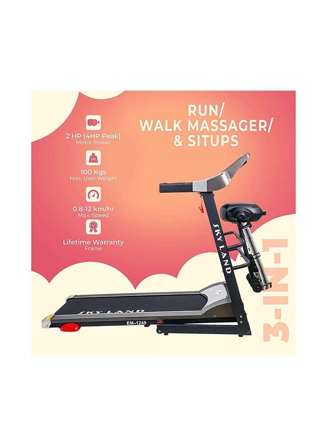 SkyLand - 4HP Peak DC Motor Treadmill With Massager & Speaker EM-1249-3-yr Motor & Lifetime Frame Warranty - Image 1