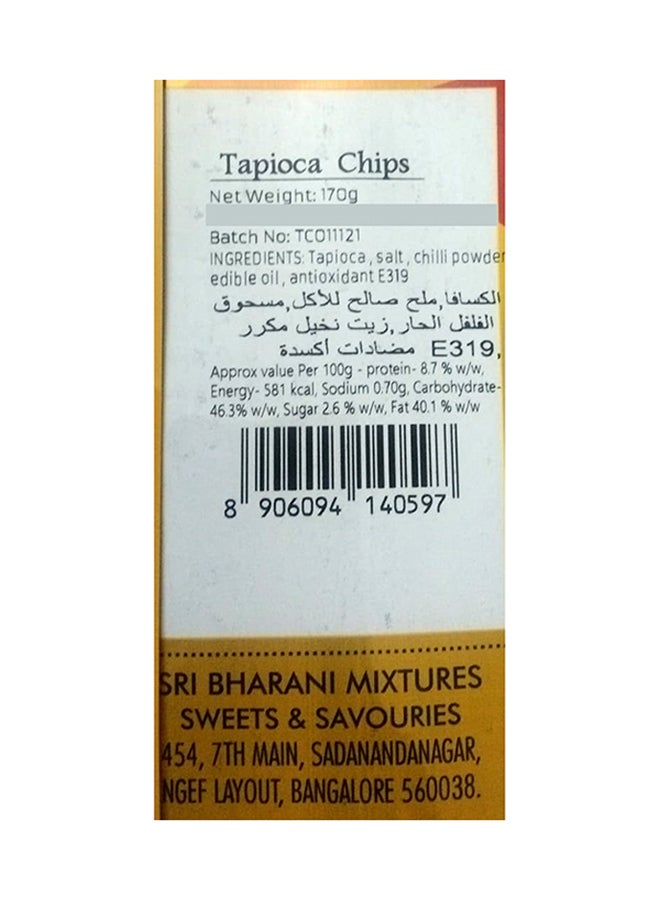 SRI BHARANI MIXTURES - Tapioca Chips 170grams - Image 1