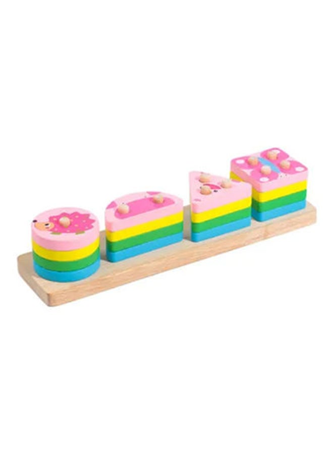 MissTiara - 16-Piece Wooden Geometric Shape Stacking Blocks Set - Image 1