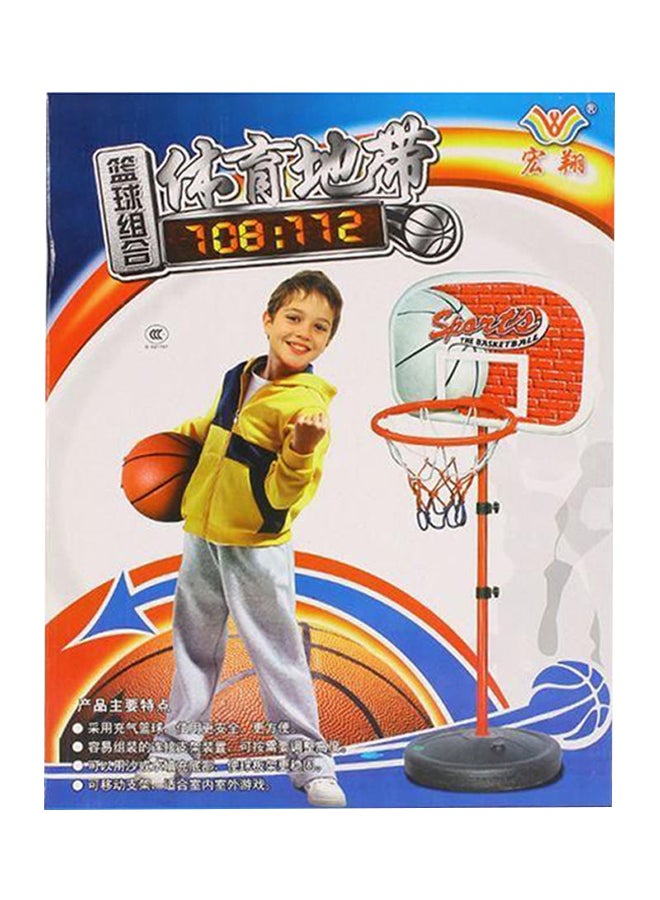 Portable Adjustable Indoor Outdoor Easy Assembled Basketball Stand With Ball