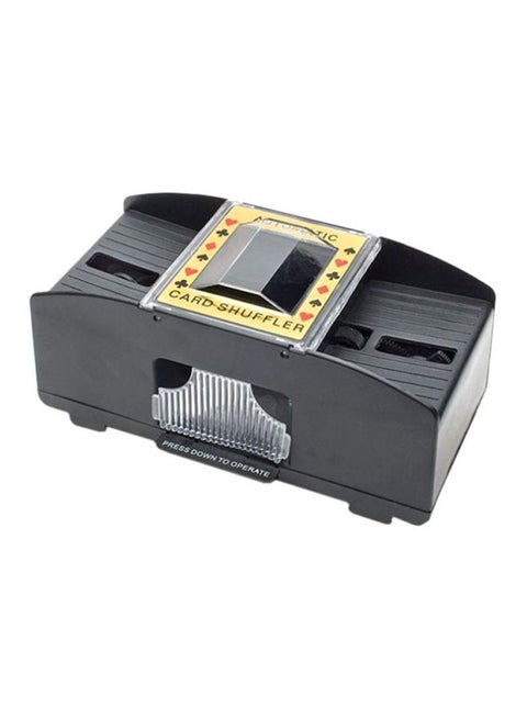 Plastic 2 Decks Automatic Card Shuffling Machine Dispenser 21.3x20.6x11.7cm