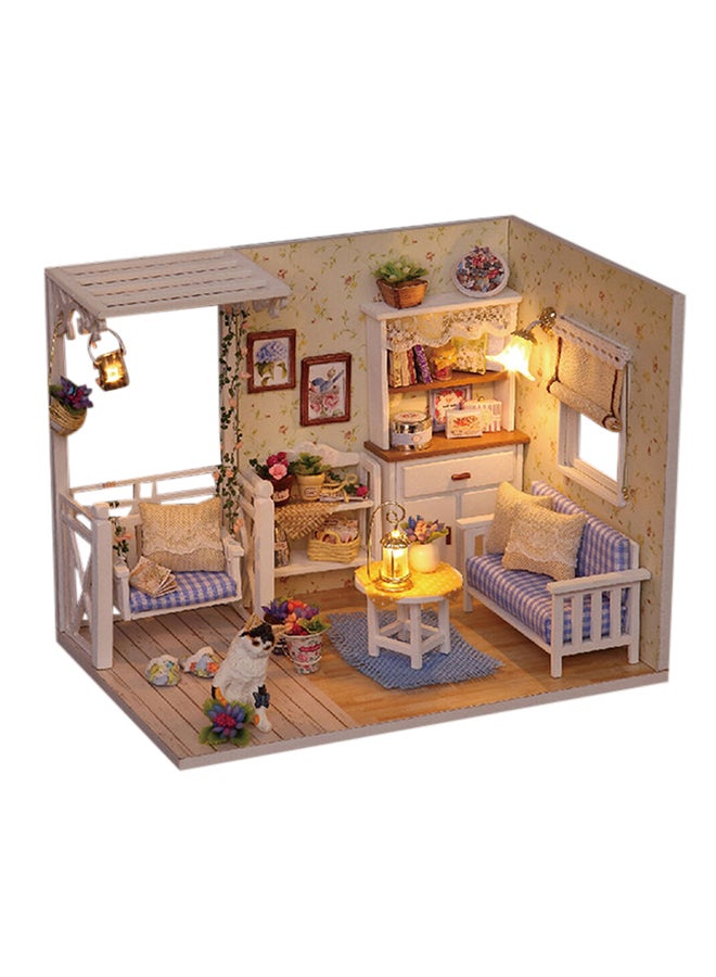 Generic - Non-Toxic Creative Imaginative Doll House Miniature Kit With Led Lights And Furniture - Image 1