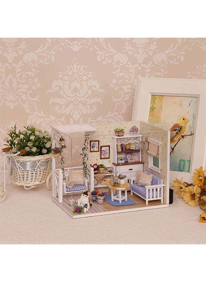 Generic - Non-Toxic Creative Imaginative Doll House Miniature Kit With Led Lights And Furniture - Image 1