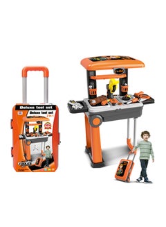 Chamdol 2-In-1 Exceptional Quality Deluxe Trolley Playset For Kids, Orange/Grey/Black 15.40x9.60x5.30inch  - Image 5