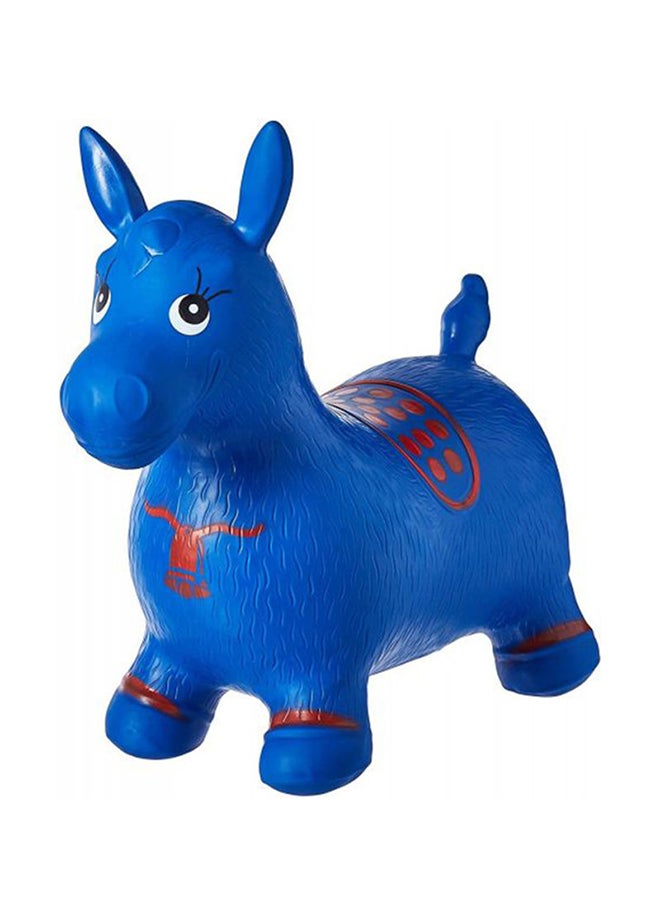 Generic - Horse Hopper Inflatable Jumping And Ride-On Bouncing Toy For Kids, Blue - Image 1