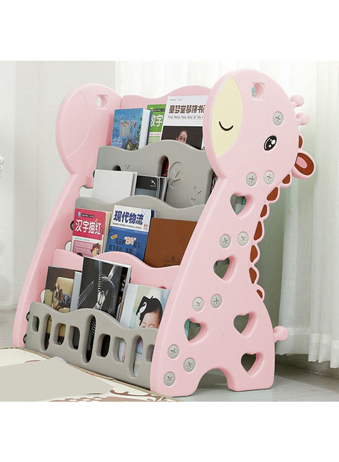 Baby love Simple And Stylish Strong Capacity Giraffe Book Shel For Kids 9Kg, Pink 95x65x33cm  - Image 4
