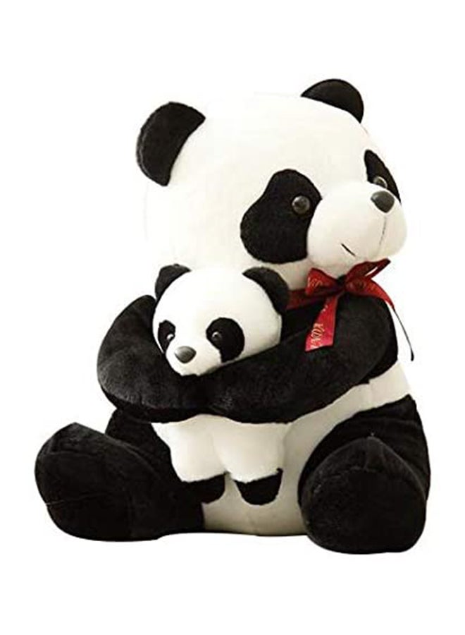 Beauenty - Giant Panda With Baby Panda Stuffed Plush Toy 16Inch In Washable Velvet Fabric 50x30x20cm - Image 1