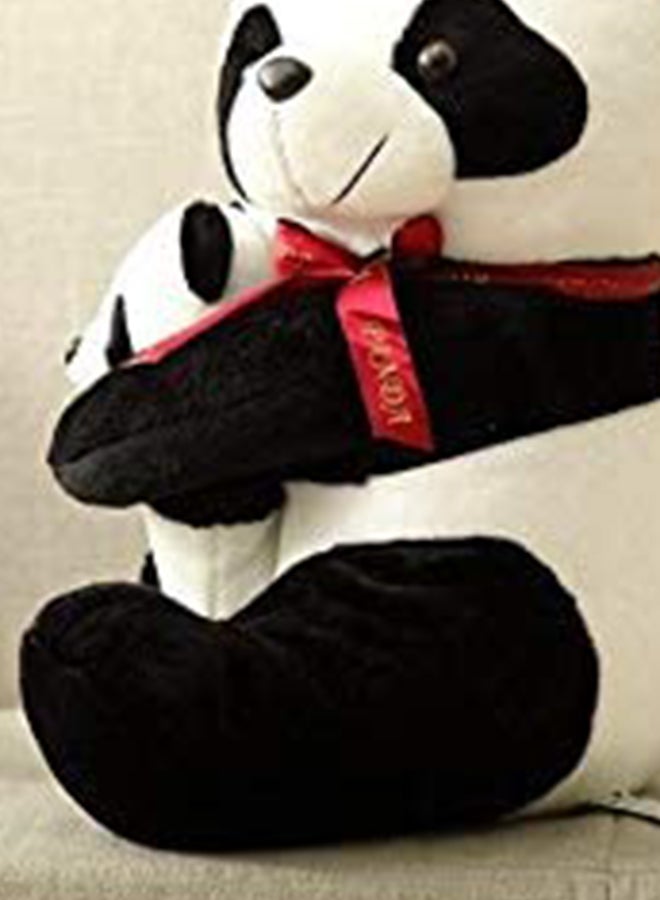 Beauenty - Giant Panda With Baby Panda Stuffed Plush Toy 16Inch In Washable Velvet Fabric 50x30x20cm - Image 1