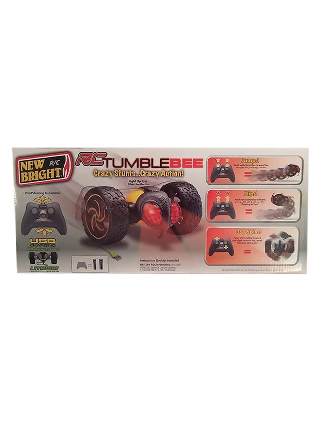New Bright - Crazy Stunt Action Ready To Run Wild Flip Rc Tumble Bee With Remote Control 7.5x11.5x5inch - Image 1