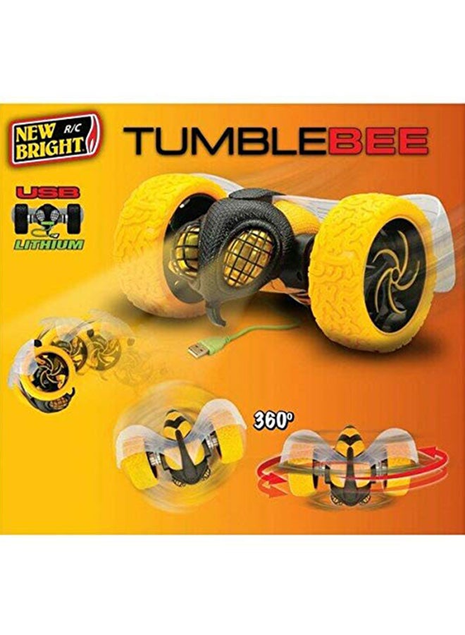 New Bright - Crazy Stunt Action Ready To Run Wild Flip Rc Tumble Bee With Remote Control 7.5x11.5x5inch - Image 1