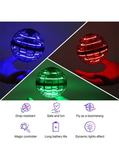 Generic Lightweight Rechargeable And Portable Flynova Pro Coolest Flying Ball For Kids, Pink 10.4x10.2x10.2cm  - Image 4