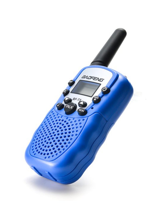Generic - 2-Piece T-3 Walkie Talkie Set 14Cm Requires 1Aaa Batteries Blue Color For 7+ Years Age Group Kids 14cm - Image 1