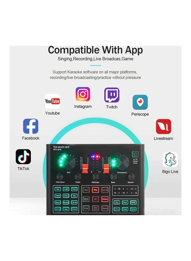Arabest - Studio Recording Professional Sound Card Microphone Set PSM-Mic07 Muticolour - Image 1