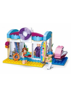 Sluban M38-B0603 180-Piece Unique Mini-Figure Design Girl's Dream Beach Shop Building Set, Multicolour 180 6+ Years  - Image 2