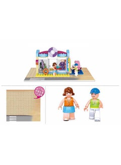 Sluban M38-B0603 180-Piece Unique Mini-Figure Design Girl's Dream Beach Shop Building Set, Multicolour 180 6+ Years  - Image 3