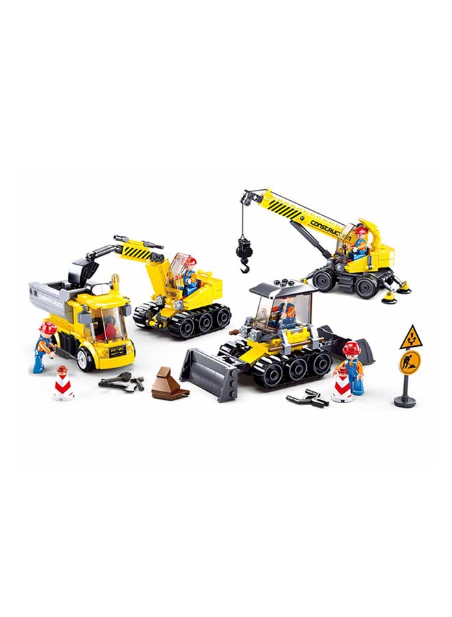 Sluban M38-B0810 465-Piece Non-Toxic Town Construction Building Set, Multicolour 465 6+ Years - Image 2