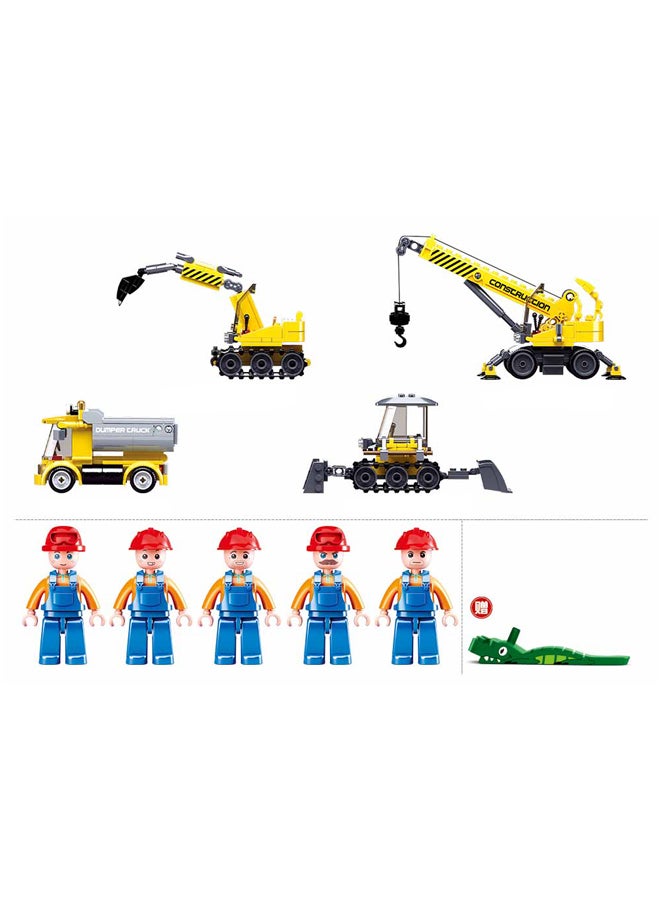 Sluban M38-B0810 465-Piece Non-Toxic Town Construction Building Set, Multicolour 465 6+ Years - Image 4