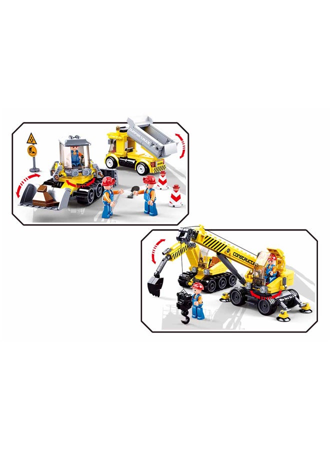 Sluban M38-B0810 465-Piece Non-Toxic Town Construction Building Set, Multicolour 465 6+ Years - Image 5