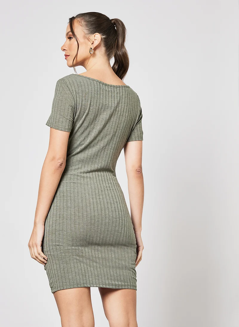 LABEL RAIL Ruched Bodycon Dress