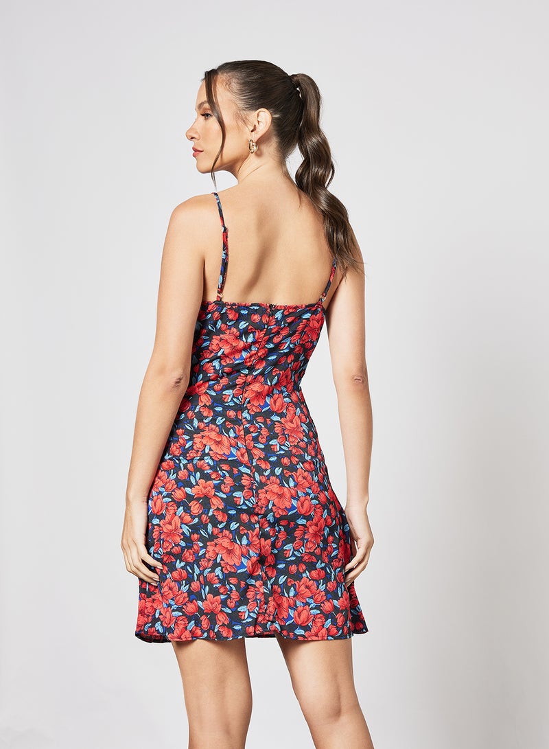 LABEL RAIL - Floral Cami Dress Multicolour - Image 1