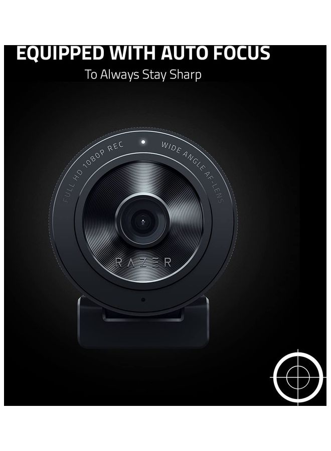 RAZER - Kiyo X Full HD Streaming Webcam RAZER19-04170100-R3M1BLK - Wired - Image 1