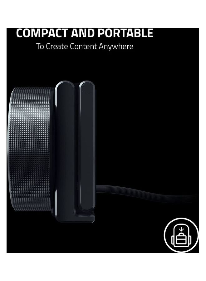 RAZER - Kiyo X Full HD Streaming Webcam RAZER19-04170100-R3M1BLK - Wired - Image 1