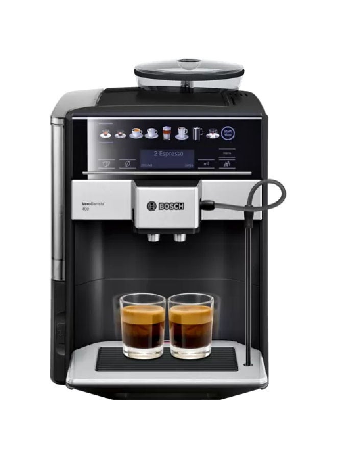BOSCH - Fully Automatic Coffee Machine, Vero Barista 400, Sapphire Black Metallic, Removable Water Tank 1500 W TIS65429RW Black - Image 1
