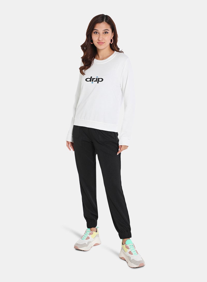 DRIP - Pop-Over Pullover Off White - Image 1