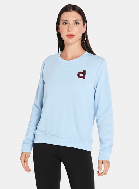 Pop-Over Pullover Sky Blue