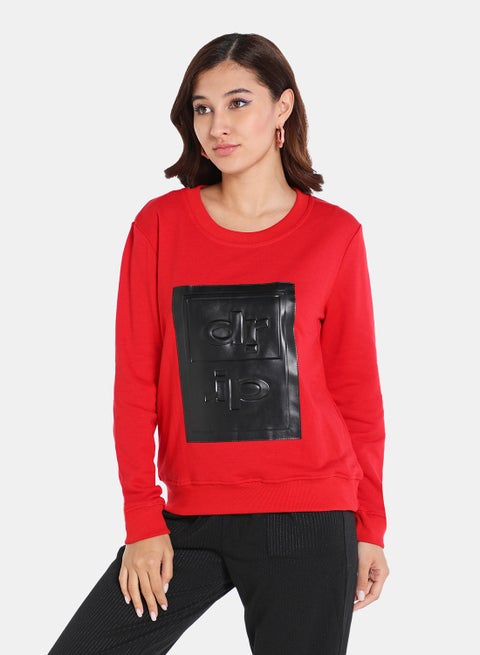 Pop-Over Pullover Red