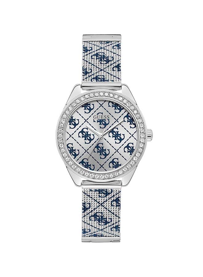 GUESS Women's Claudia Analog Watch W1279L1 - 37 mm - Silver/Blue - Image 1