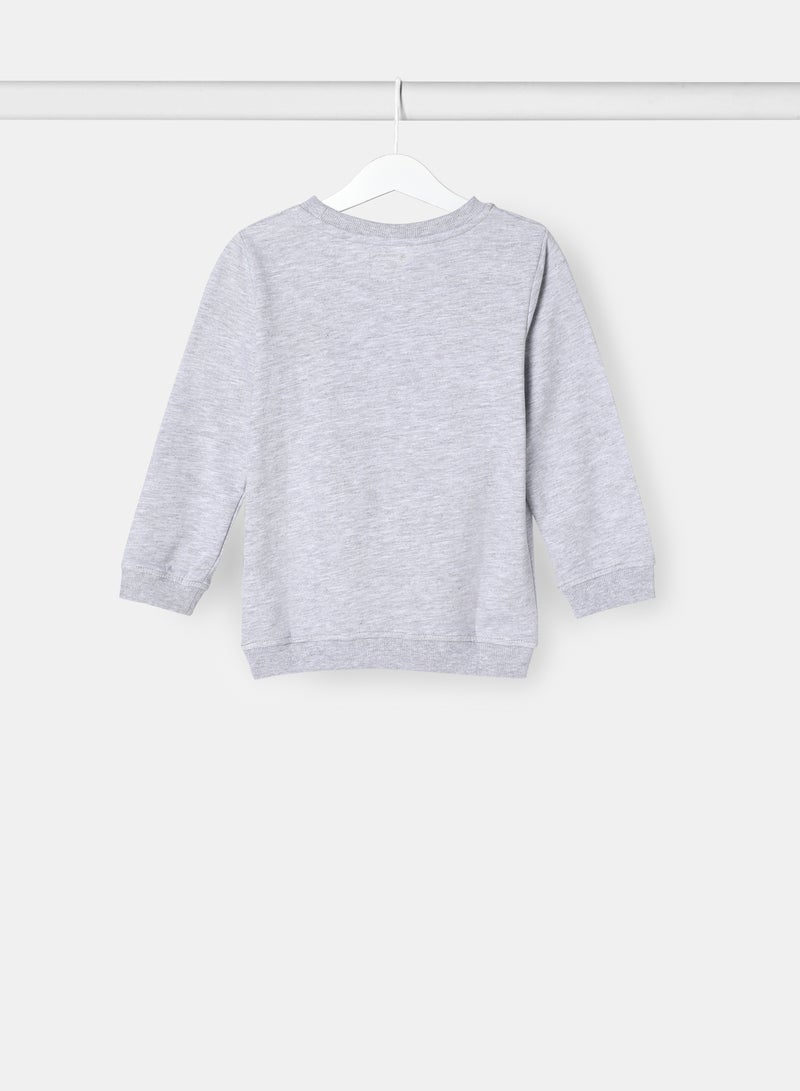 NEON Boys Sweatshirt Gray Melange  - Image 2