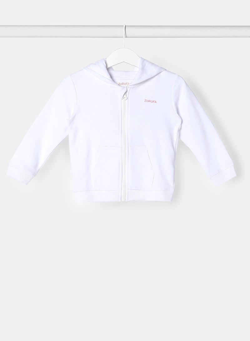 Zarafa Baby Girls Hoodie White  - Image 1
