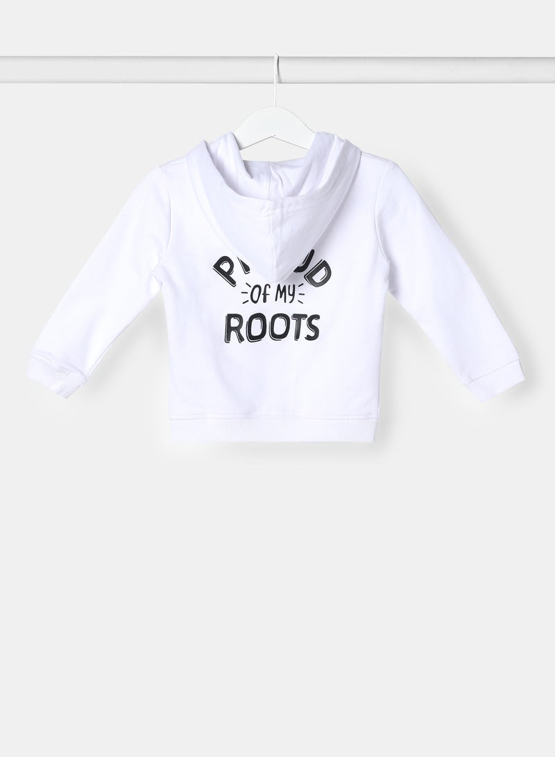Zarafa Baby Girls Hoodie White  - Image 2