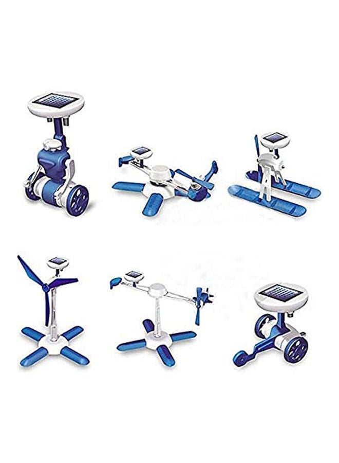VIBE E-SSENTIAL - 6 In 1 Educational Solar Robot Build Up Plane Helicopter Boat Car Windmill - Image 1