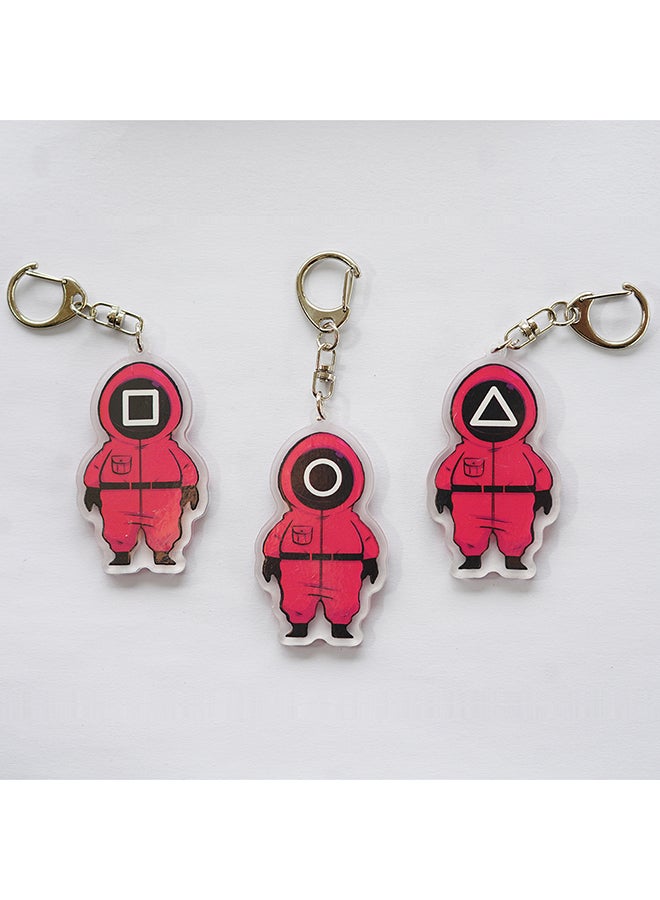 Arabest - Squid Game Acrylic Creative Key Chain 6cm - Image 1
