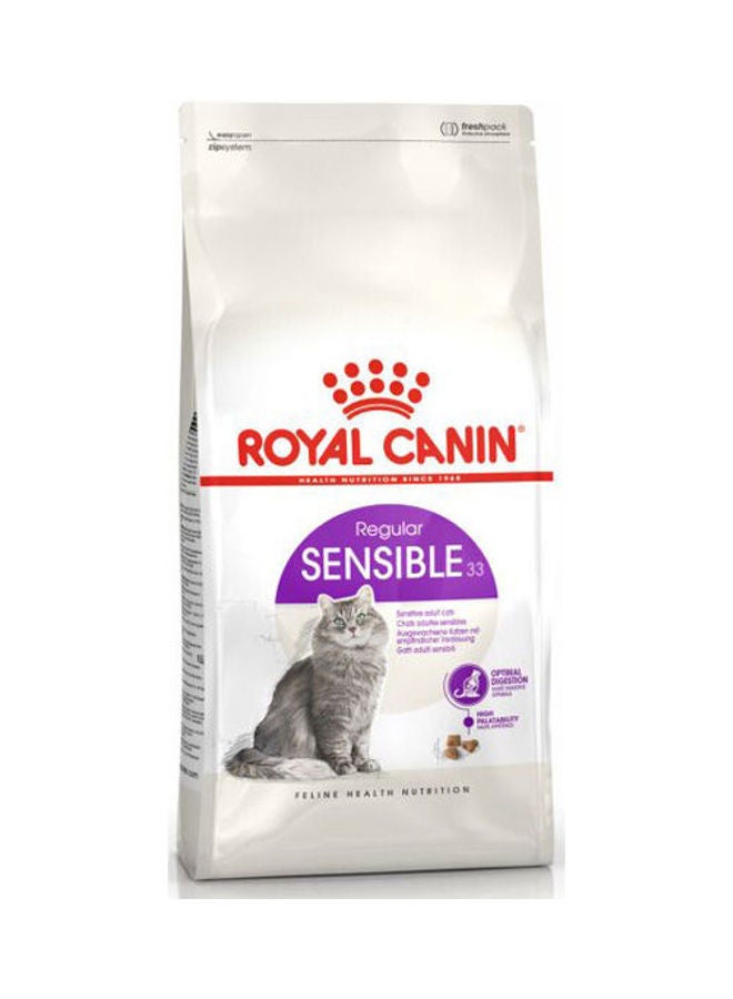 طعام جاف سينسيبل 33 للقطط متعدد الألوان 400جرام