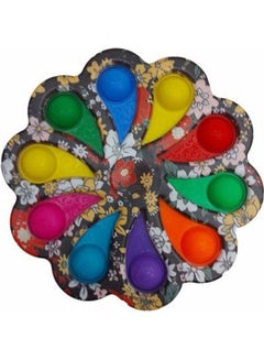 Big Simple Dimple Flower Fidget Toys Spinner 10 Buttons 142ginch