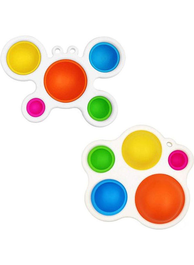 Simple Dimple Fidget Toy, Silicone Flipping Board 2 Pcs 