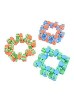 Wacky Tracks Snap And Click Snake Puzzle Fidget Toys 3Pcs 120ginch