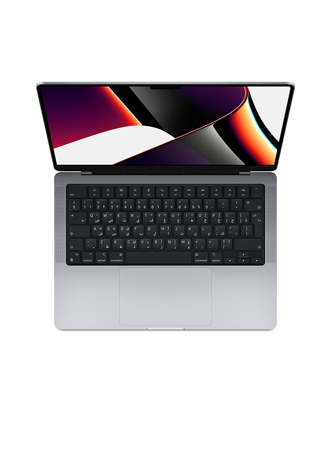 Apple - MacBook Pro MKGP3 14-Inch Liquid Retina XDR Display Apple M1 Pro Chip With 8-Core CPU And 14-Core GPU/16GB RAM/512GB SSD/English And Arabic Keyboard Space Grey - Image 1