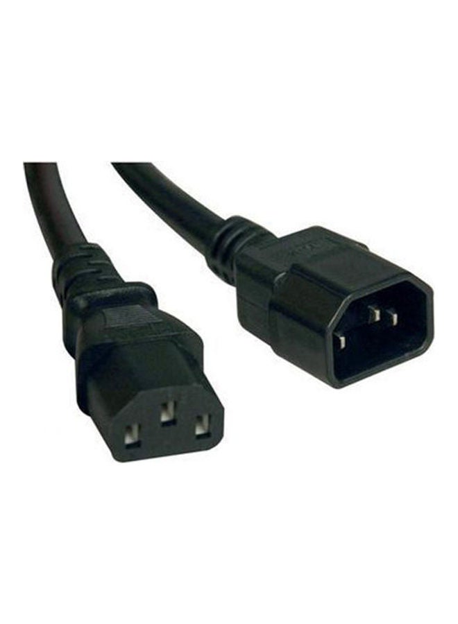 Generic - Power Extension Cord - 13A 16Awg - Iec-320-C14 To Iec-320-C13 P004-006-13A Black - Image 1