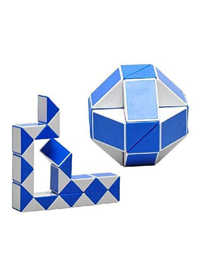 3-Piece 24 Parts Foldable Magic Ruler Twist Snake Puzzle Classic Mind Brain Teaser Game